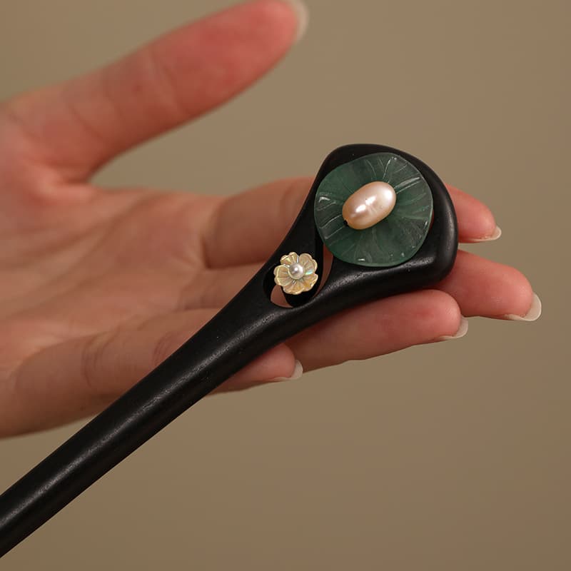 A88 Pearl lotus leaf [natural ebony]]