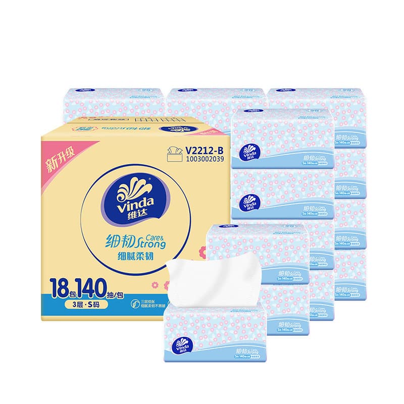 [vinda 18 packs/box] 3 layers x 140 packs x 18 packs/box 133*180mm