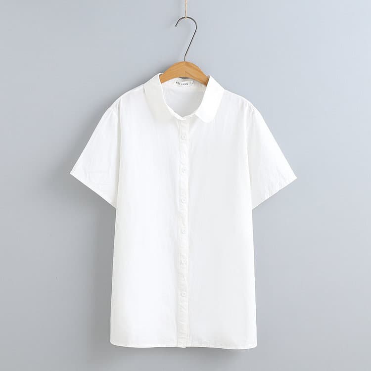 Short-sleeved doll collar