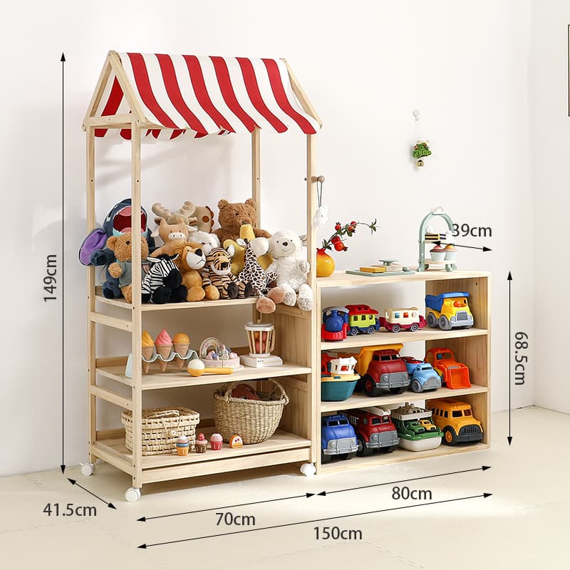 Small store type a red + teaching aids cabinet with four layers and three rows of medium size depth 39cm