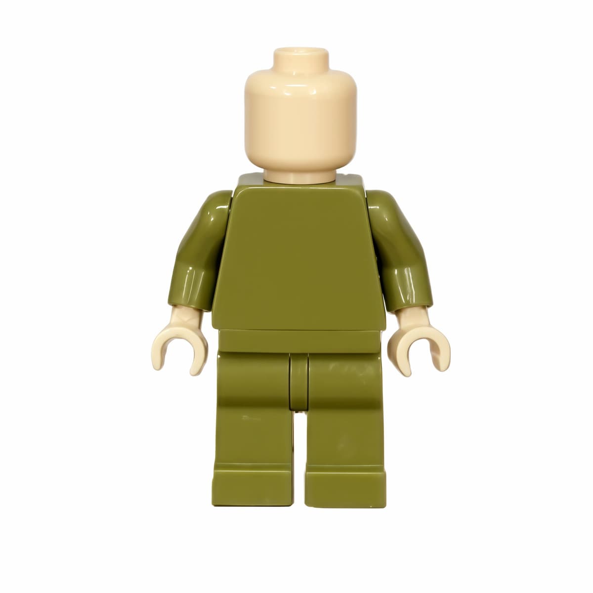 Olive green body figure