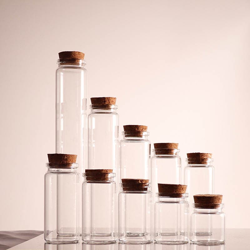 Diameter 37 borosilicate tube bottle screw glass bottle food packaging bottle transparent candy bottle capsule Chinese herbal medicine bottle 1