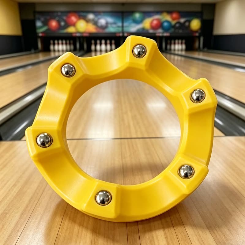 Injection-molded bowling rack [yellow]