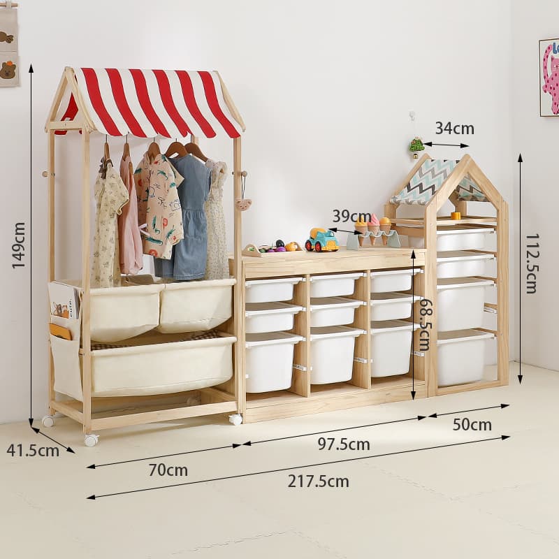 Small shop model b red + track model three rows and four layers + hollow five layers