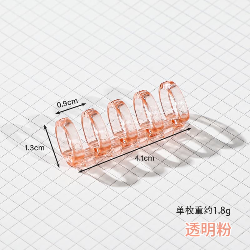 Matching plastic 5-hole clip [pink/1 piece]