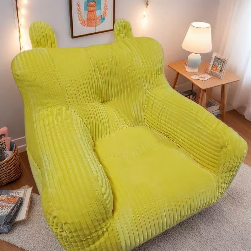 【50*50*45cm】lemon yellow corduroy