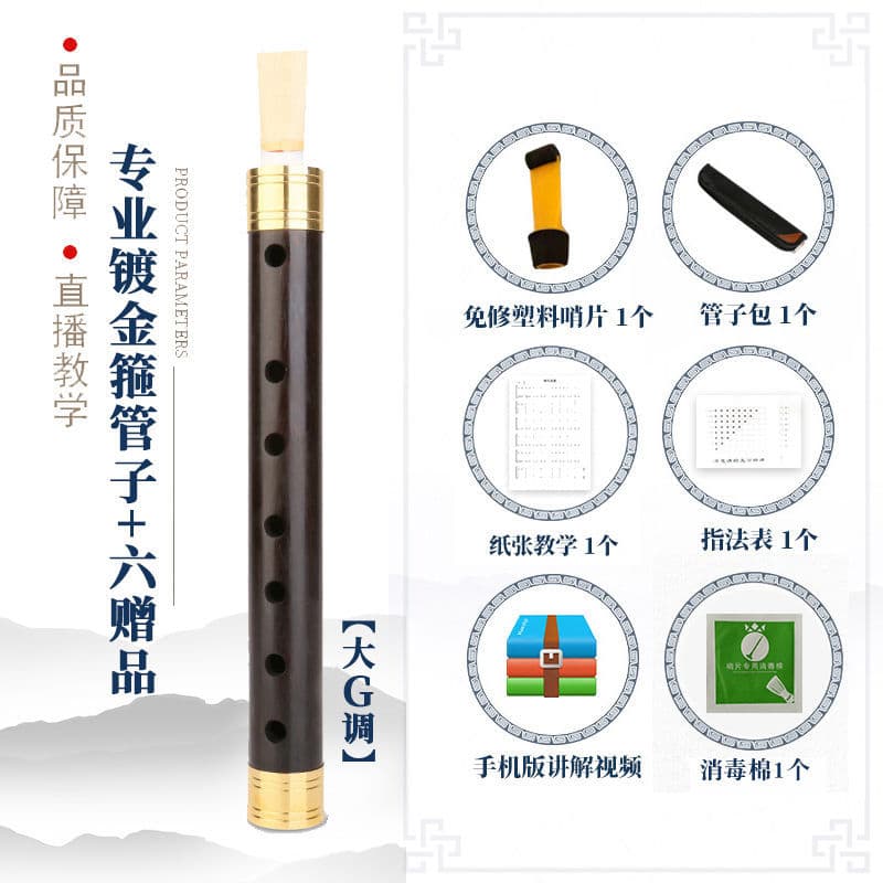 [Big G tone] professional gold-plated hoop pipe +6 gifts