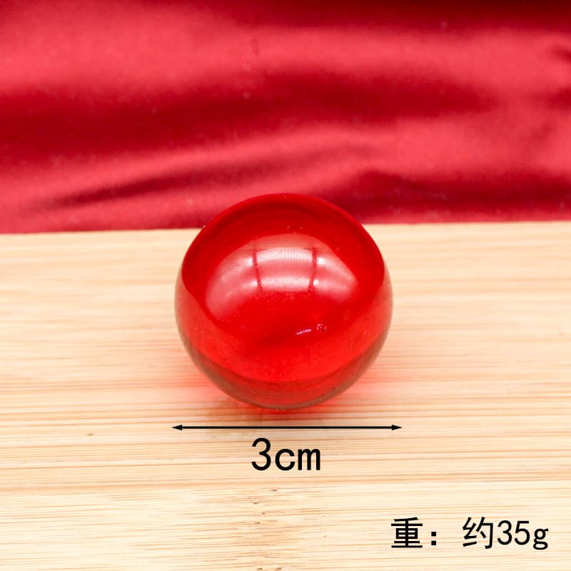 3cm red beads