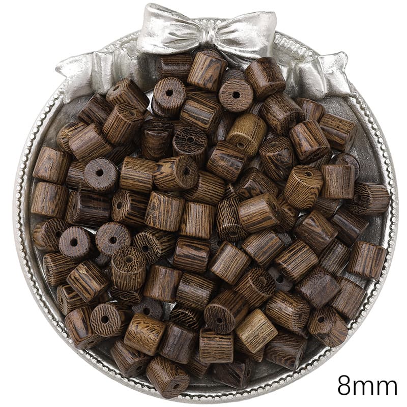 Chicken wing wood barrel beads, 20 pieces/pack