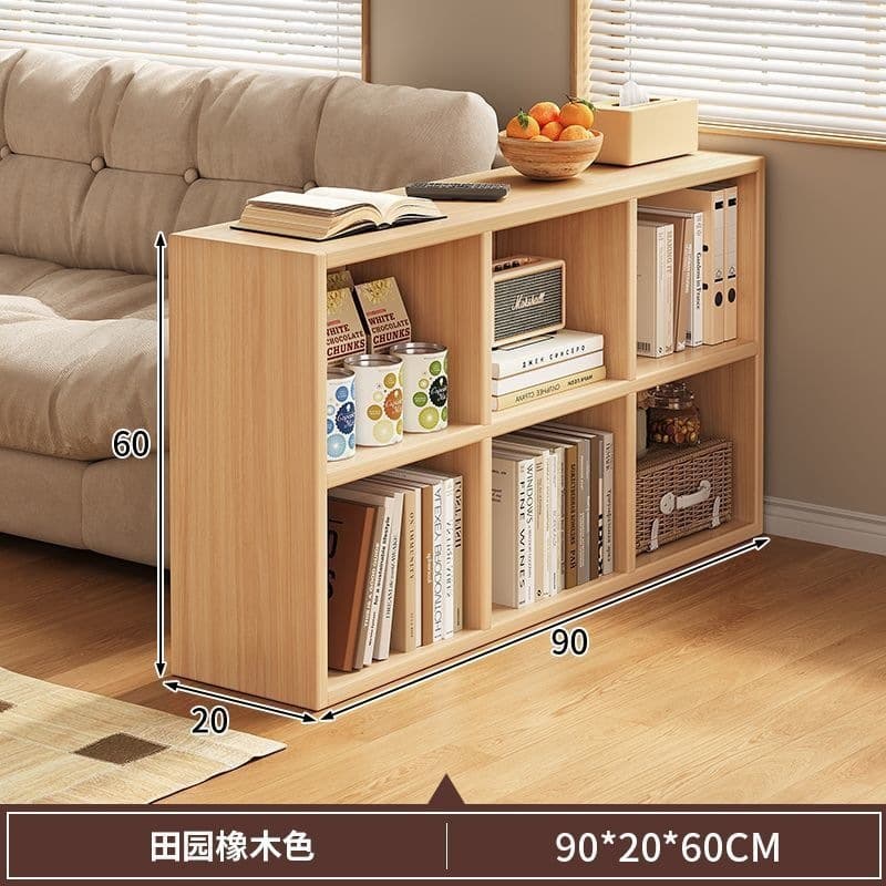 Natural wood 6-compartment 90cm