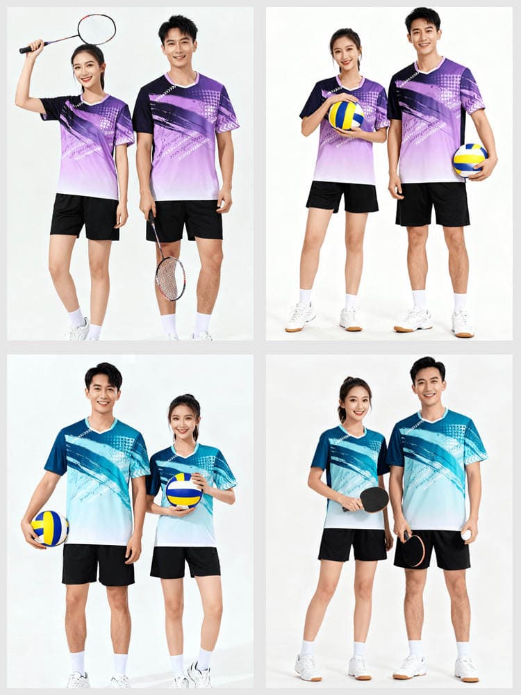2026 Yeni Model Badminton İdman Geyimi Dəsti, Qadın/Kişi, Tez Quruyan, Voleybol, Stolüstü Tennis, Komanda Forması 4