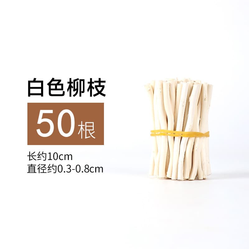 [10cm White] thin willow branches