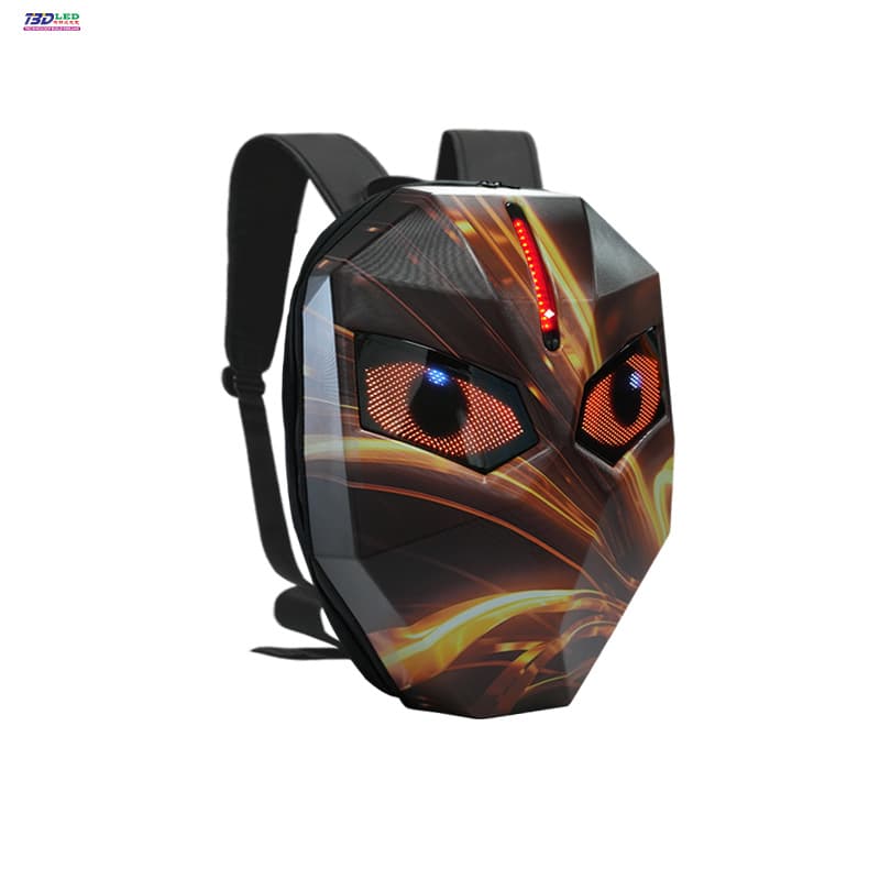 Led cycling backpack-mixed color yellow