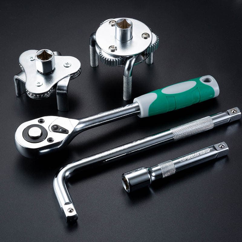 Three-jaw oil filter element wrench machine filter tool adjustable round flat filter element automobile oil grid wrench 4