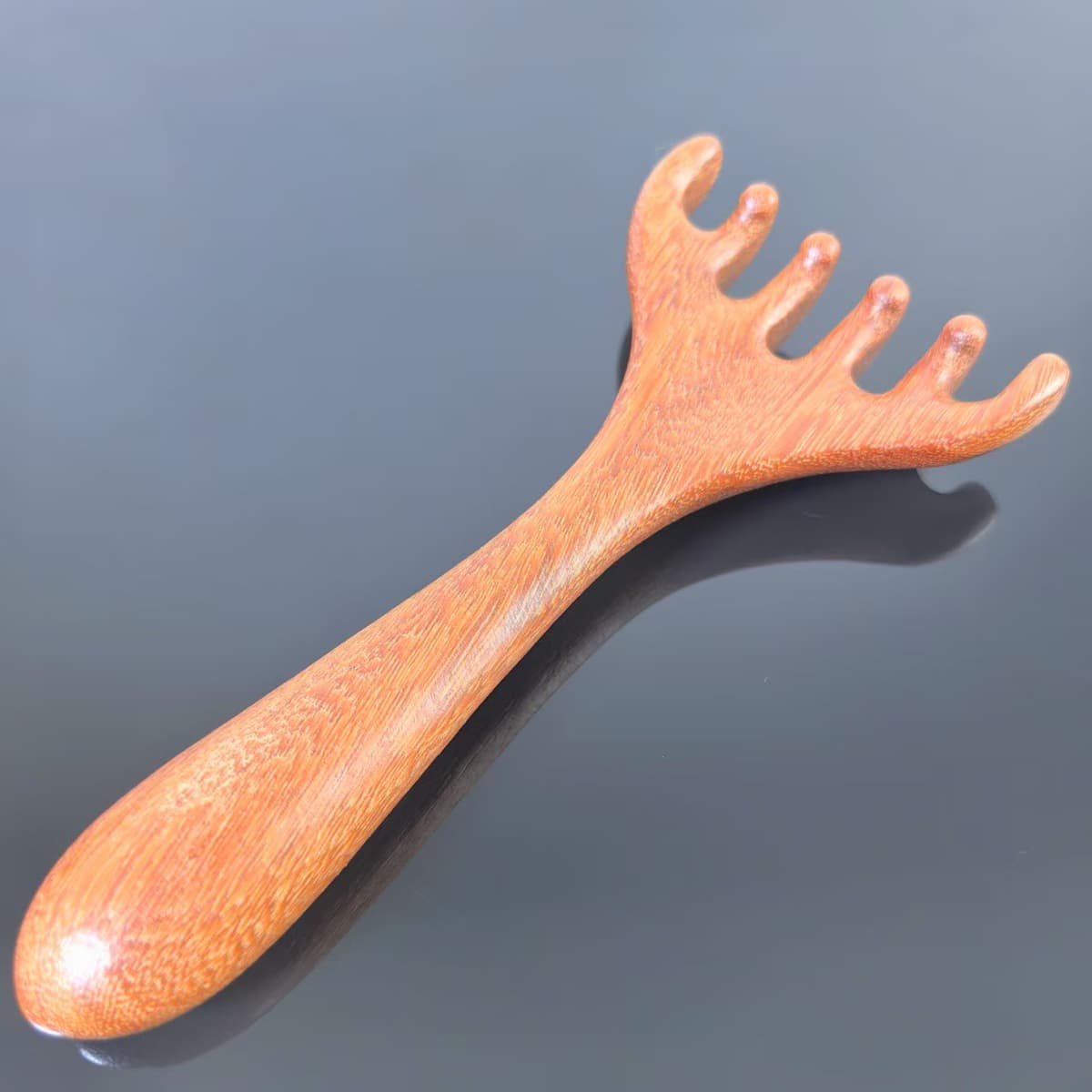 Dragon and phoenix sandalwood antler massage comb