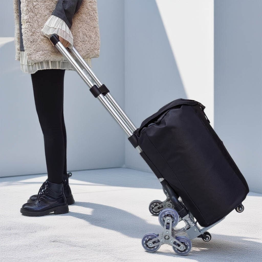 Hand-Pulled Stair-Climbing Cart, Grocery Shopping Cart, Special Bag, Oxford Cloth Portable Shopping Cart Bag, Thickened Water-Resistant Large Bag 2