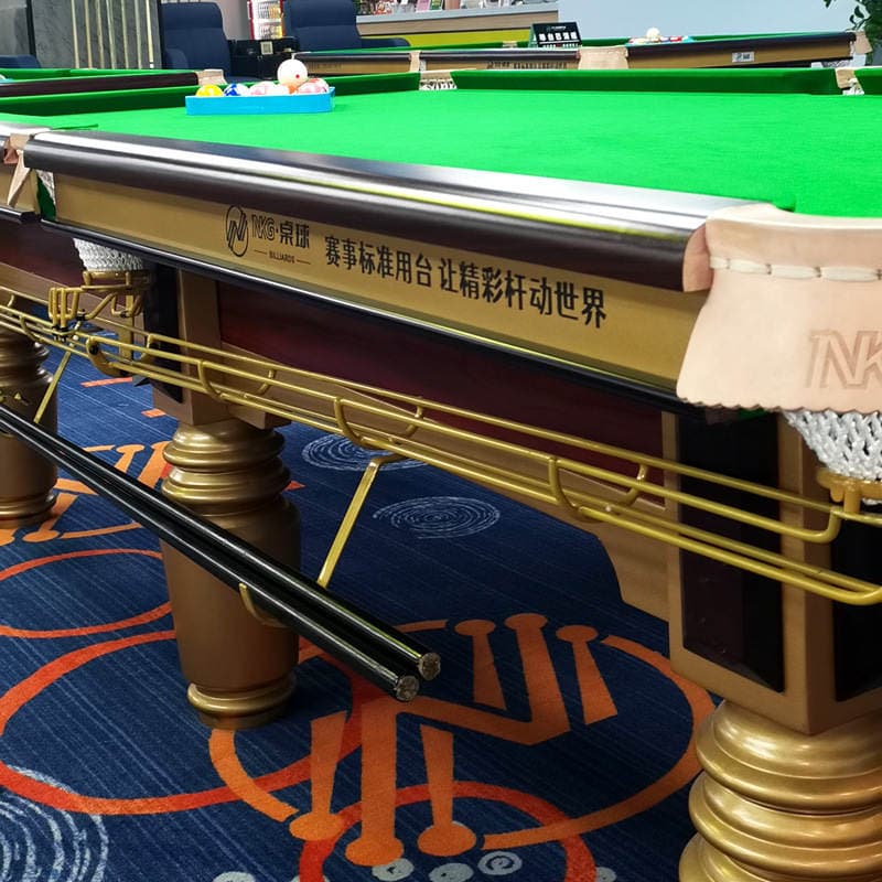 Klublar üçün Mərmər və Avtomatik Top Yığan Sistemli Fərdi Ağac Bilardo Stolu 3