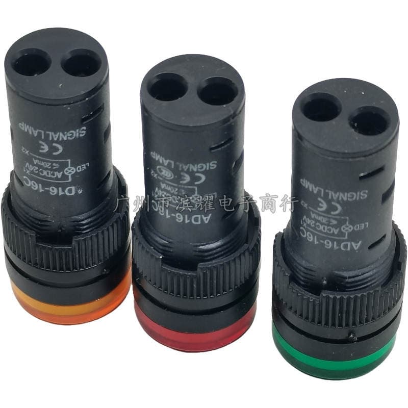 Opening 16MM power indicator AD16-16C LED signal lamp 12V24V220V380V red yellow green blue white 3