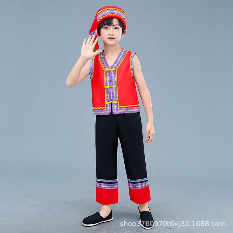 Yz2207 black and red sleeveless