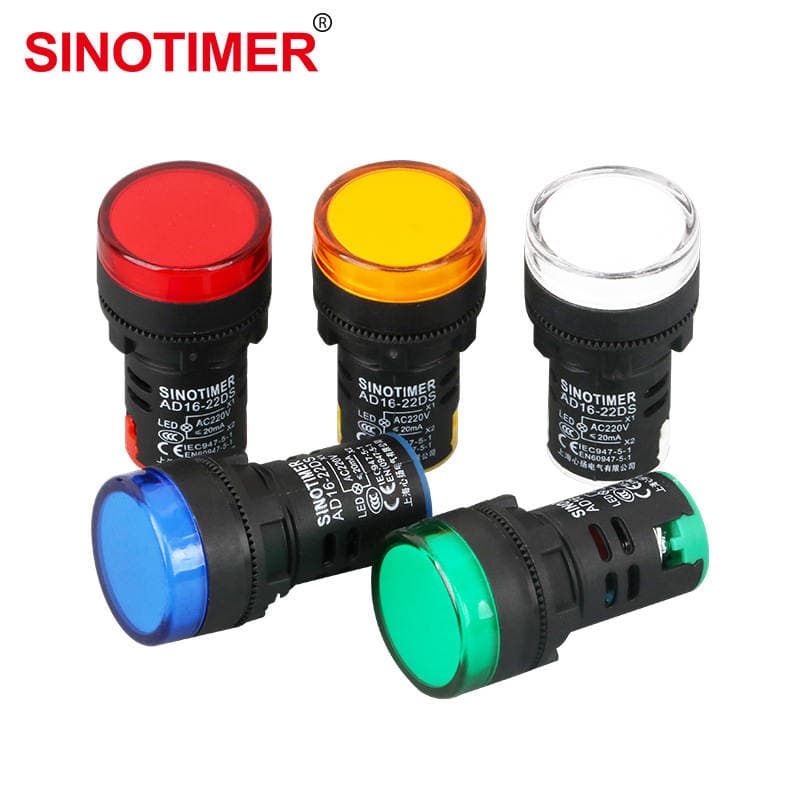 AD16-22D/S power indicator light 220V/12V/24V/110V/380V AC DC signal light 22mm 1