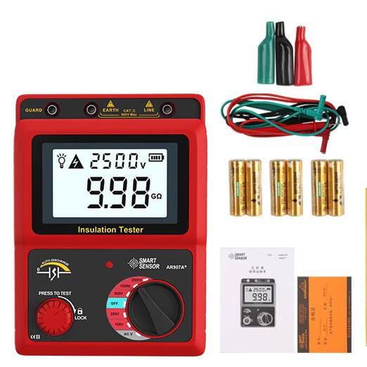 Xima Ar907+ Rəqəmsal Meqoohmmetr (500V, 1000V, 2500V) 4