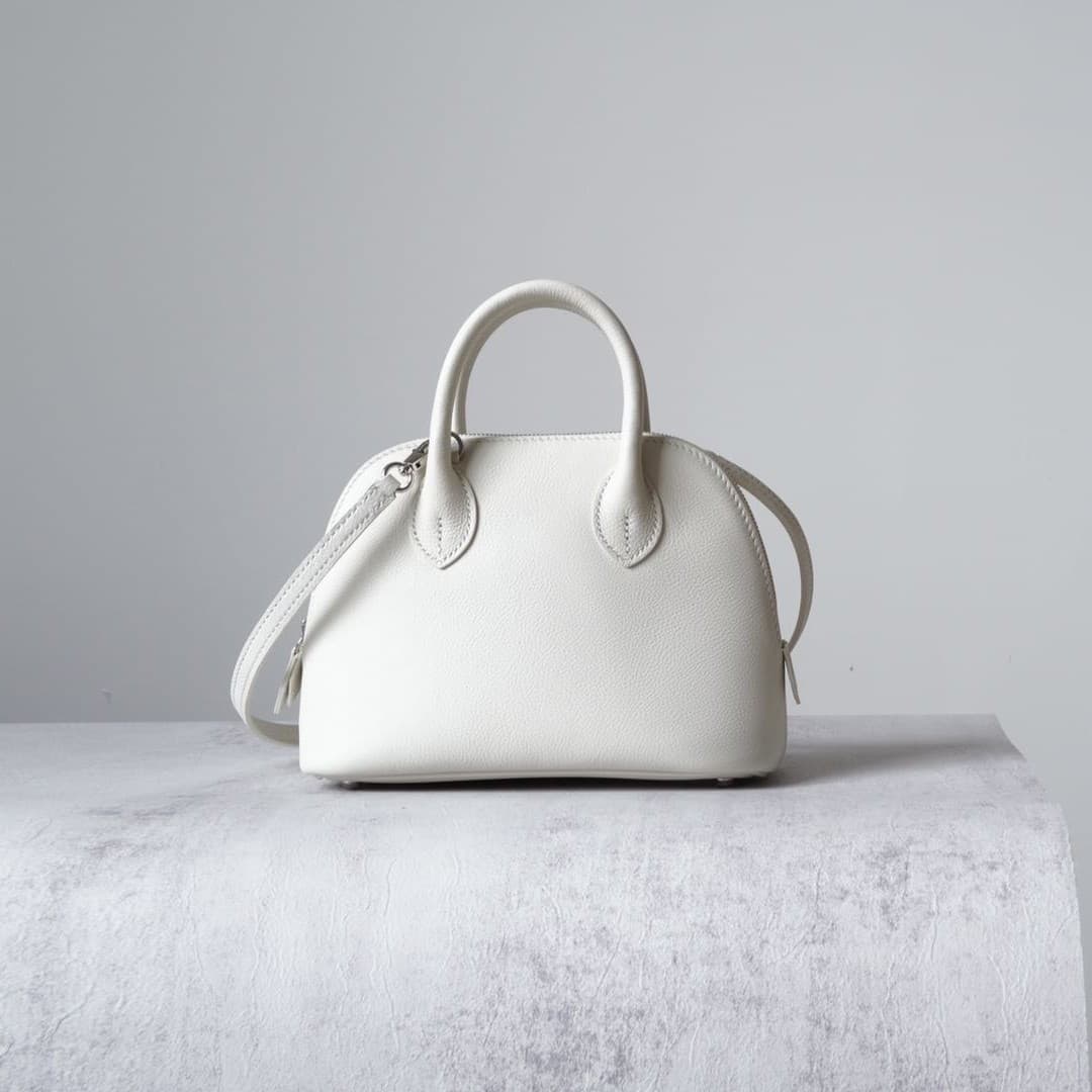 White with lemon yellow lining (semi-handmade half wax thread)