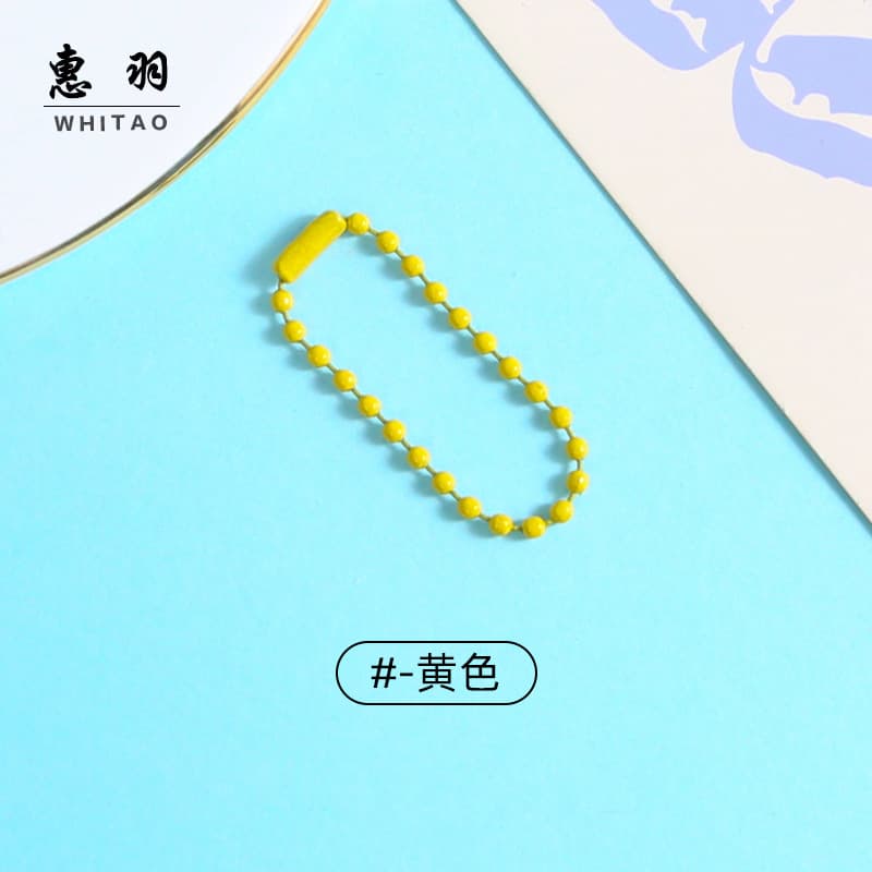 [yellow] painted bead chain
