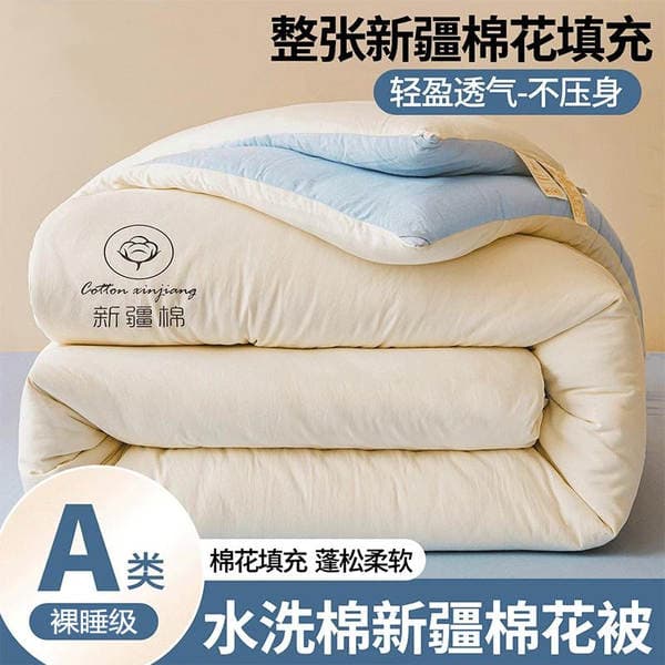 Winter Xinjiang Cotton Quilt Core, All-Season Universal Cotton Quilt Core, Thickened and Warm for Bedroom, 5kg Spring, Autumn, and Winter Bedding