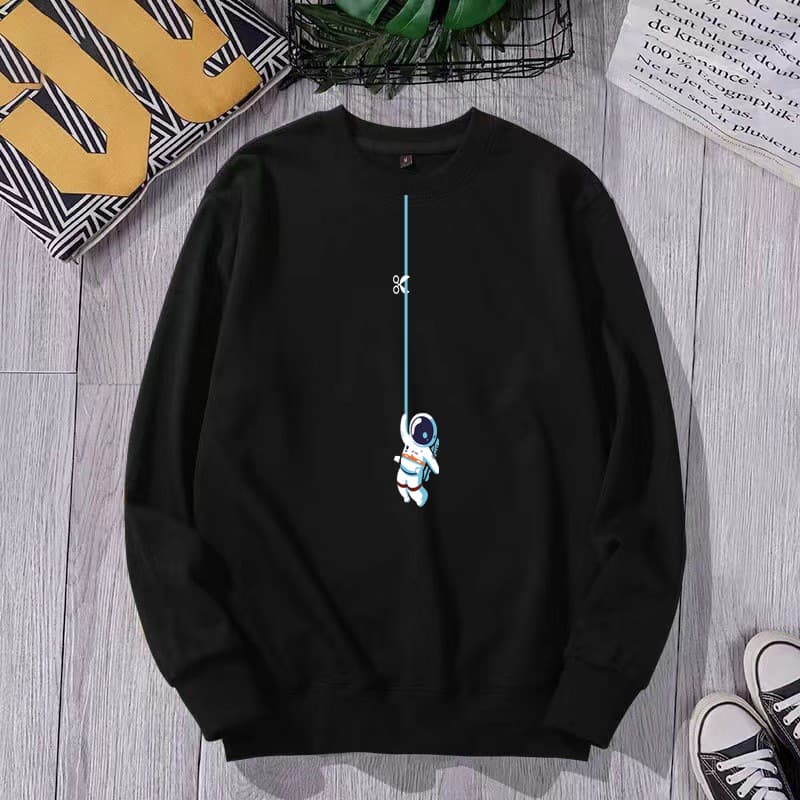 Sweat Black Cut Astronaut