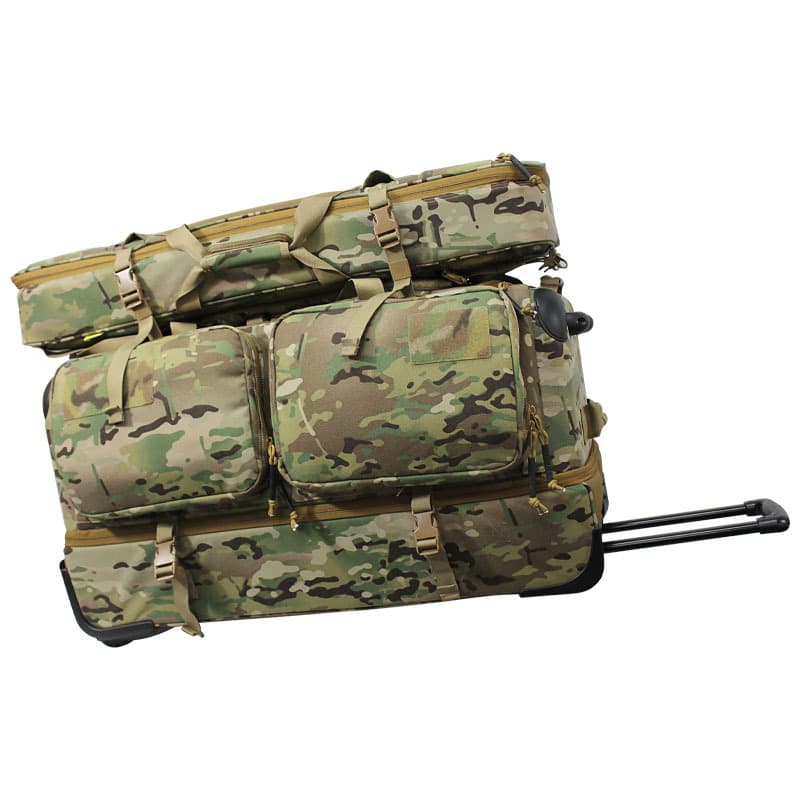 Camouflage gun bag + suitcase