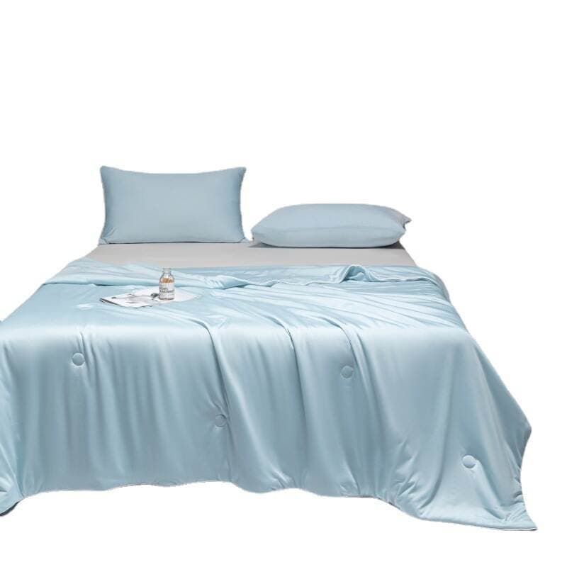 Baby Class A Cool Summer Quilt Non-Tencel Air Conditioning Quilt Student Summer Quilt Solid Color Double Ice Silk Thin Quilt Summer 5