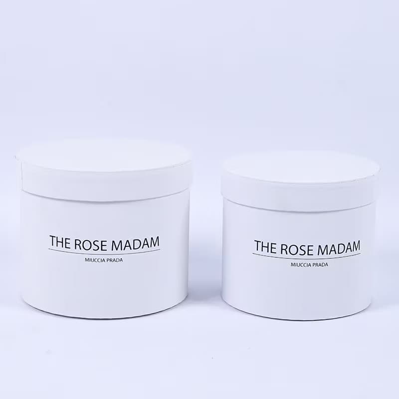 【snow white】with lid - 2-piece set (large & small)
