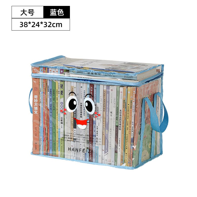Book bag smiley-blue large