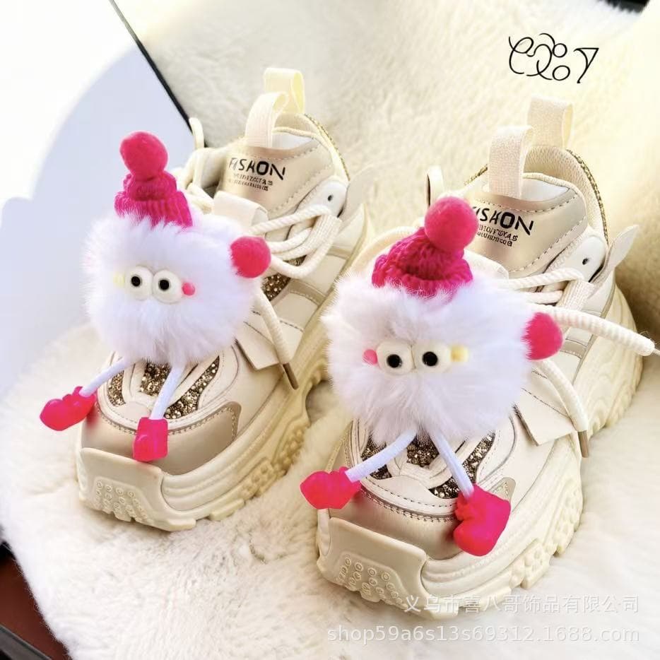 White elf shoelaces [shoes not included]