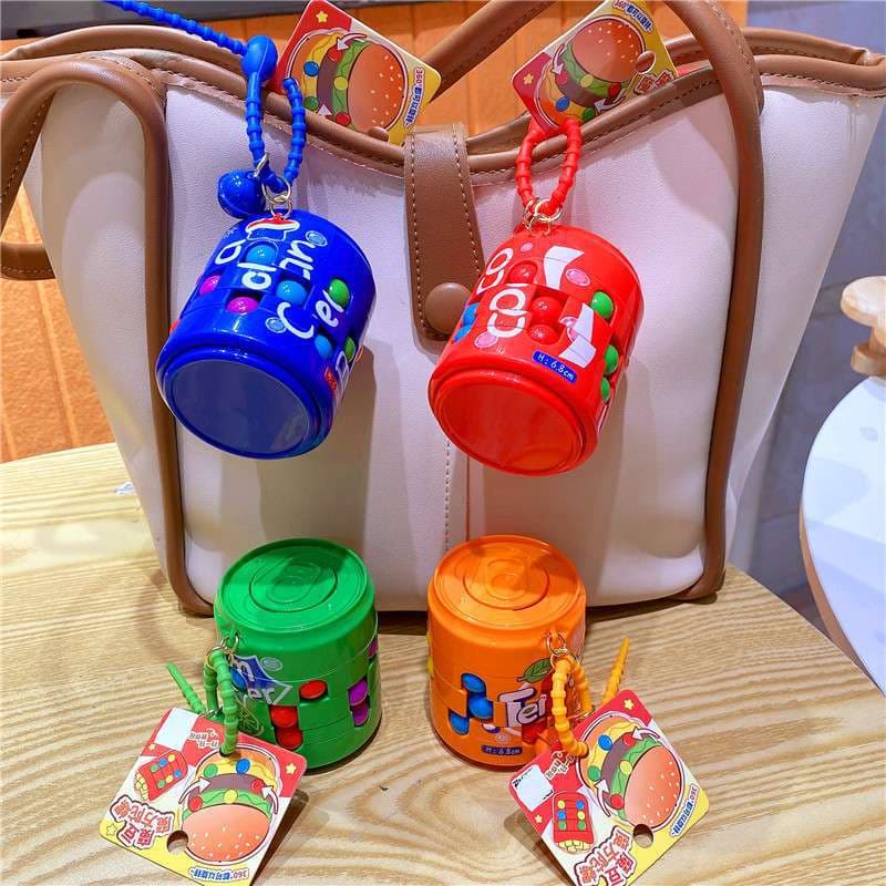 Soda pop magic bean fidget spinner - assorted colors, single unit price
