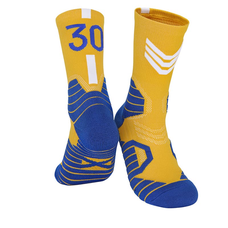 Yellow and white no. 30-children's socks