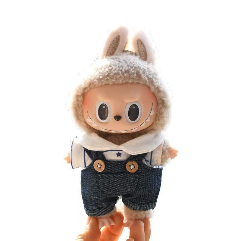 Pocket denim overalls suit