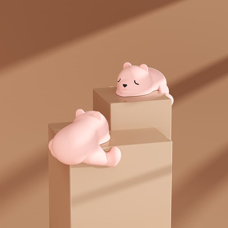 Sleepy bear pink