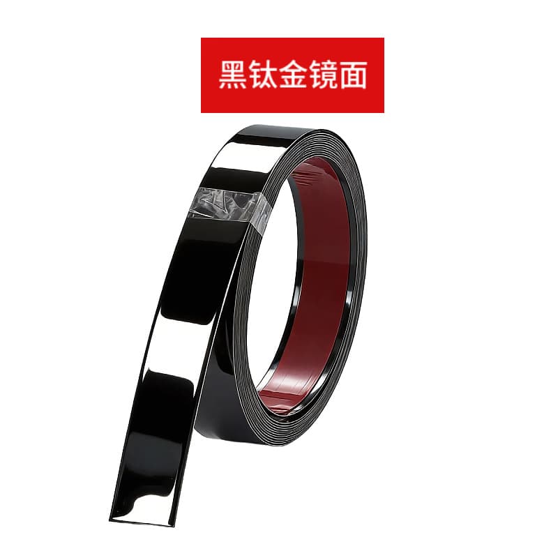 Black titanium mirror