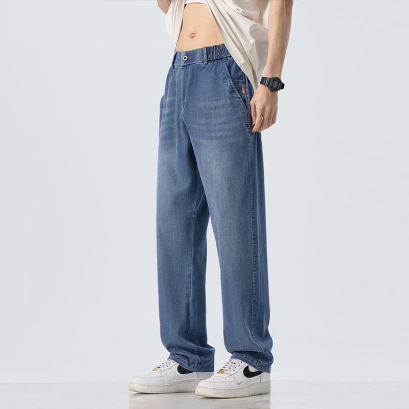 Medium blue (semi-elastic waist)