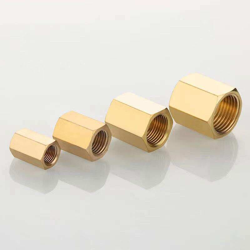 Copper Inner Tooth Pass-Through Copper Pipe Ancient Double-Head Internal Connection Straight-Through Water Pipe Joint Plumbing 4-Point Copper Reducing Water Pipe Accessories 3