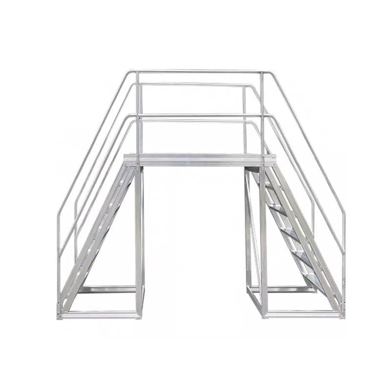 Mobile Aluminum Alloy Ladder, Industrial Platform, Elevated Work Platform, Overhead Ladder, Aluminum Alloy Welded Step Ladder 5