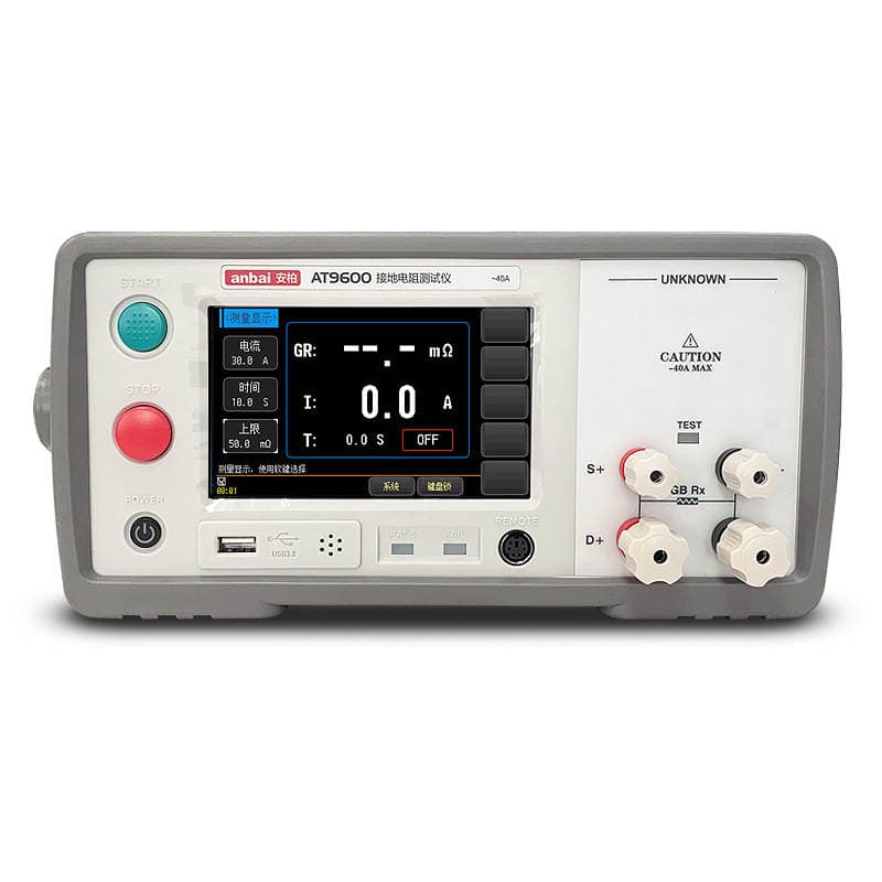 Amber AT9600 grounding resistance tester grounding conduction detection digital grounding resistance meter high precision measurement 4