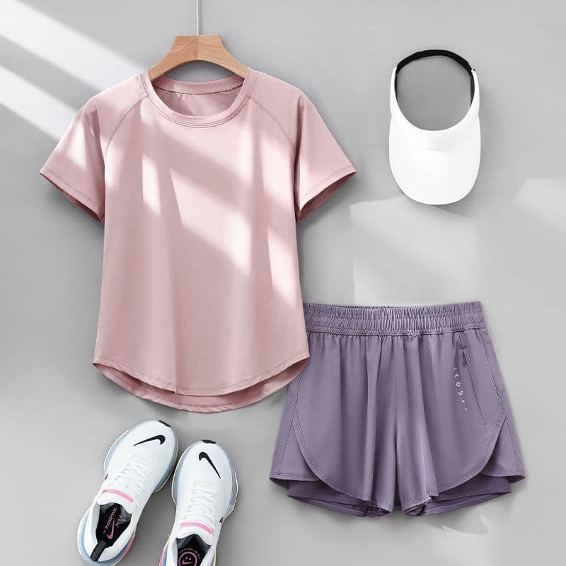 C07 pink + dk476 purple [quick-drying and breathable] two-pack
