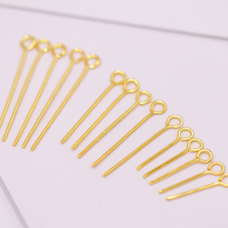 18K real gold 9-pin