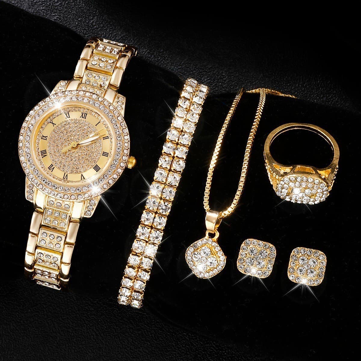 A21+gold three diamond square (without box)