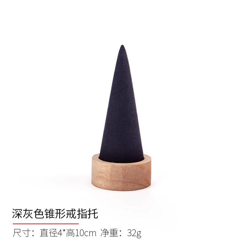 Dark gray - cone ring setting