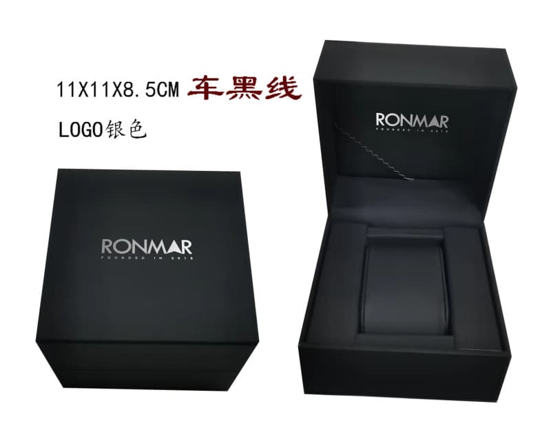 Langma black pu flip box