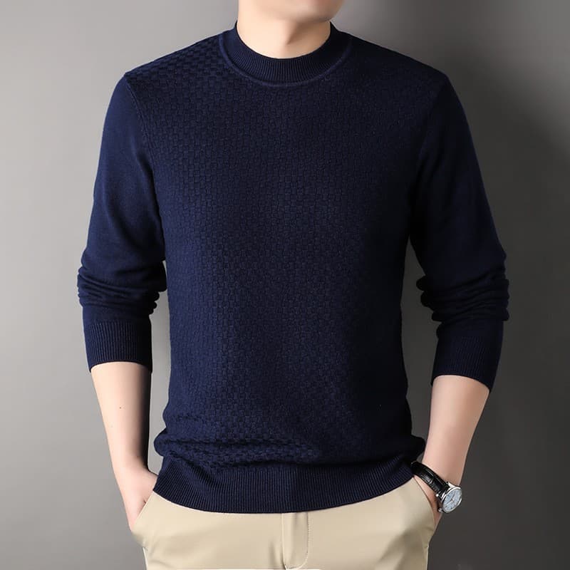 Plaid navy blue