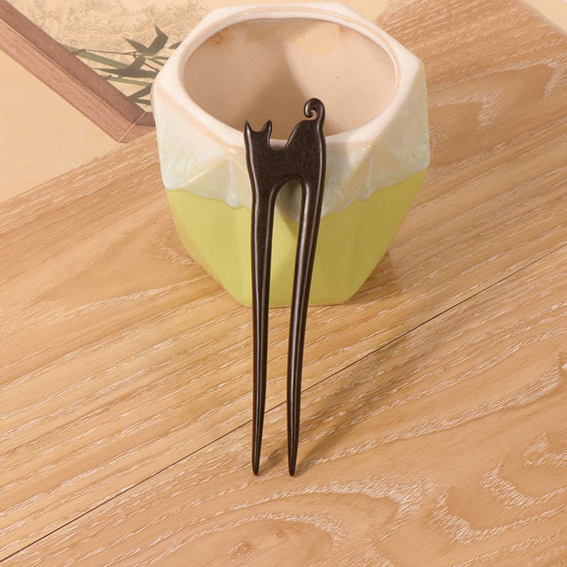 Purple sandalwood u hairpin--18 styles (13cm)
